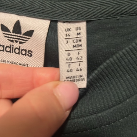 Adidas green laced crewneck size medium - Picture 7 of 10